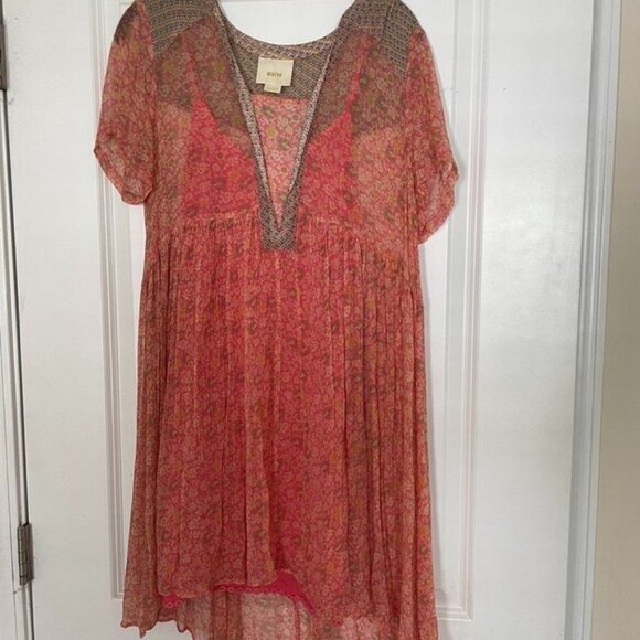 Maeve Morning Glory Swing Dress in Pink - Size 4 - Picture 5 of 9